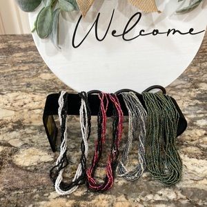 NWOT Set of 4 Mini Bead Necklaces